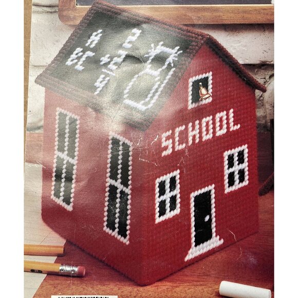 Leisure Arts TEACHER TREASURES PLASTIC CANVAS 1494 Leaflet 12 Designs School - Picture 7 of 11